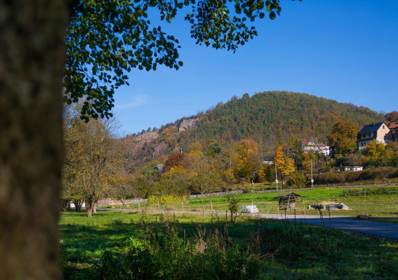 Hotel & Ferienwohnungen Bohlenblick Saalfeld Saale 外观 照片
